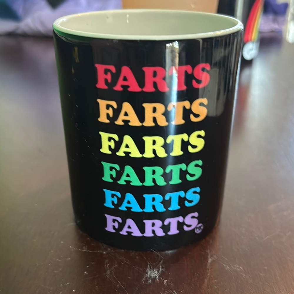 Colorful Text Black Mug